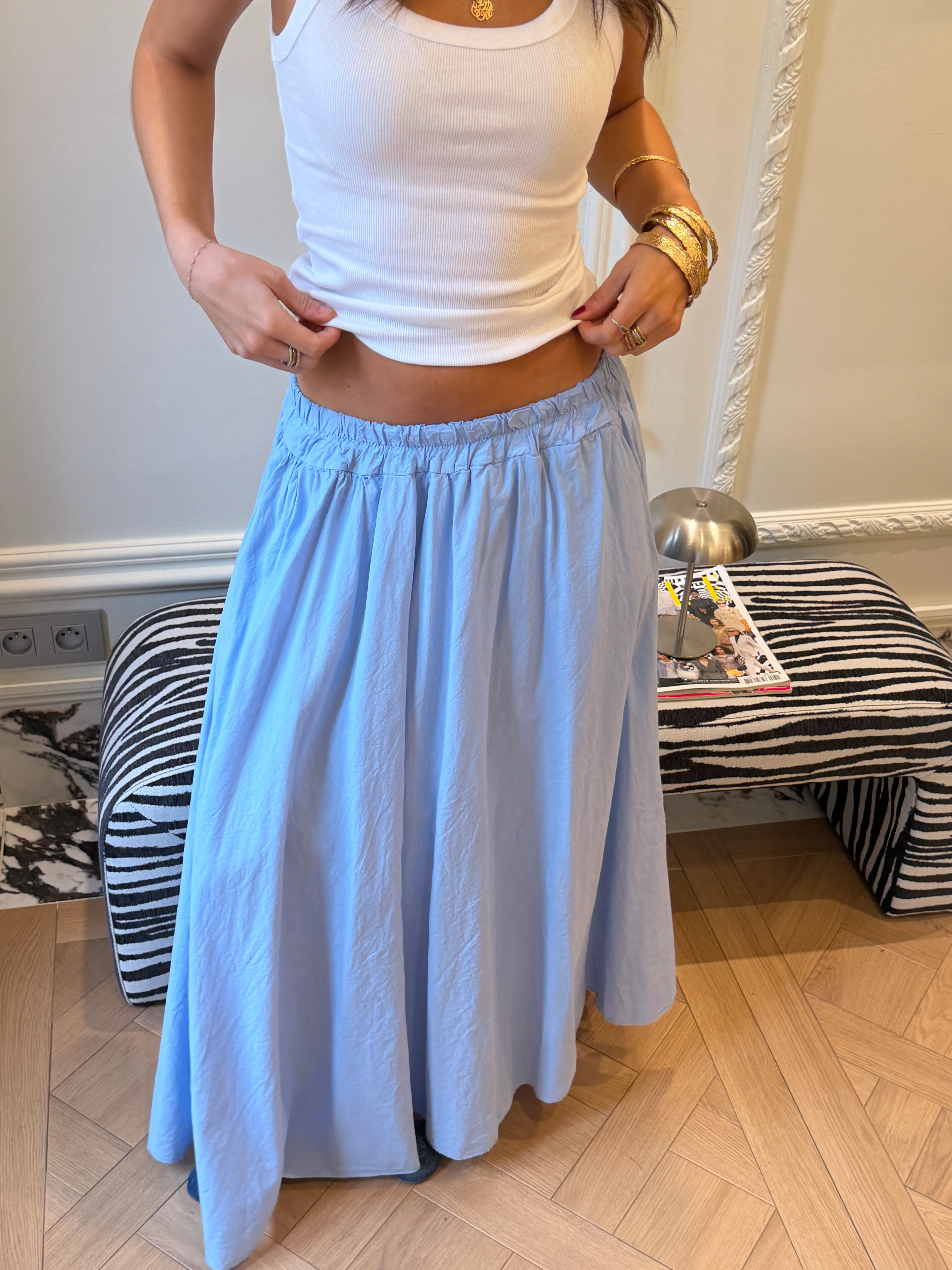 Jupe Martine bleu ciel - Image 3