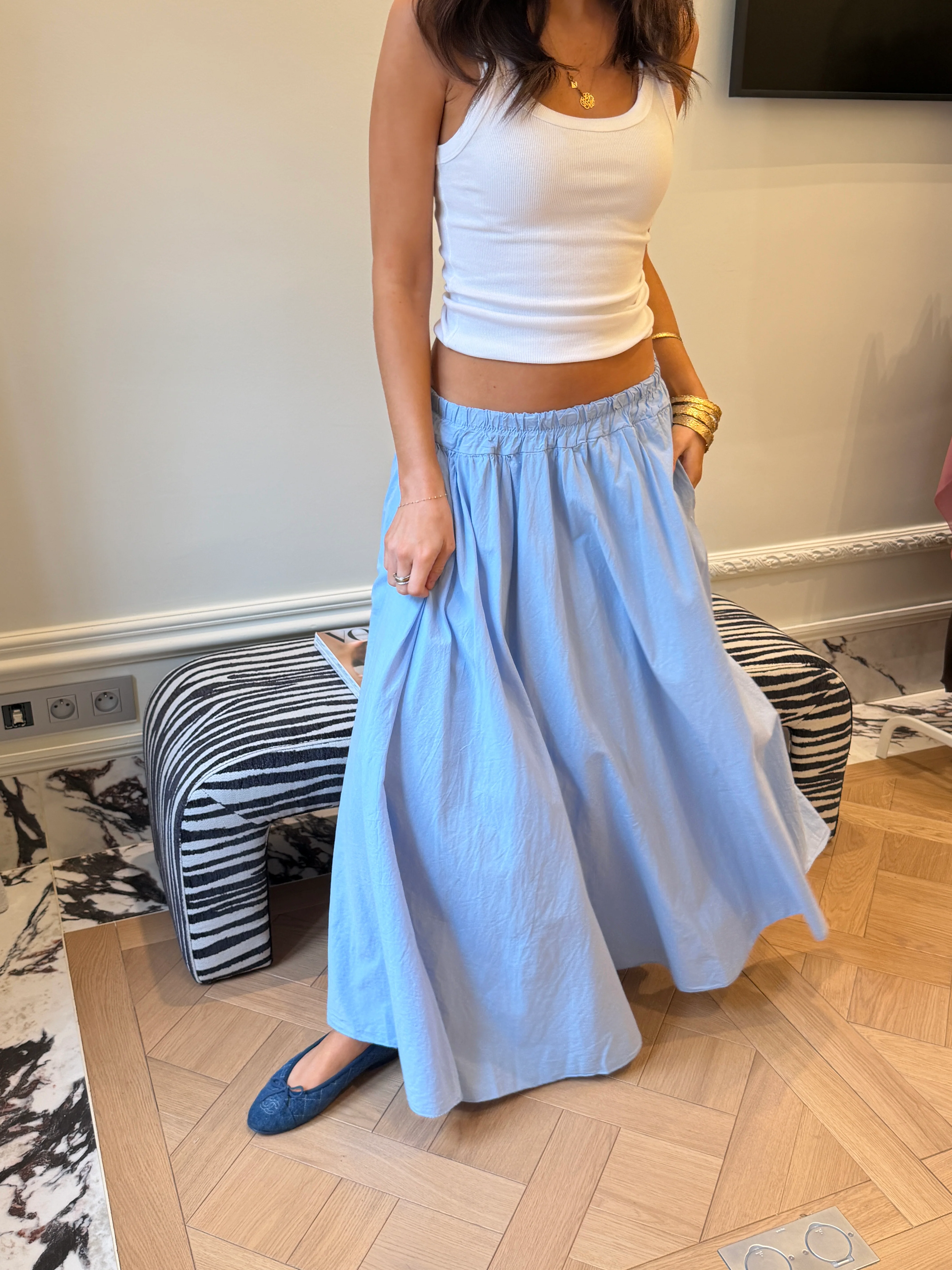 Jupe Martine bleu ciel - Image 4