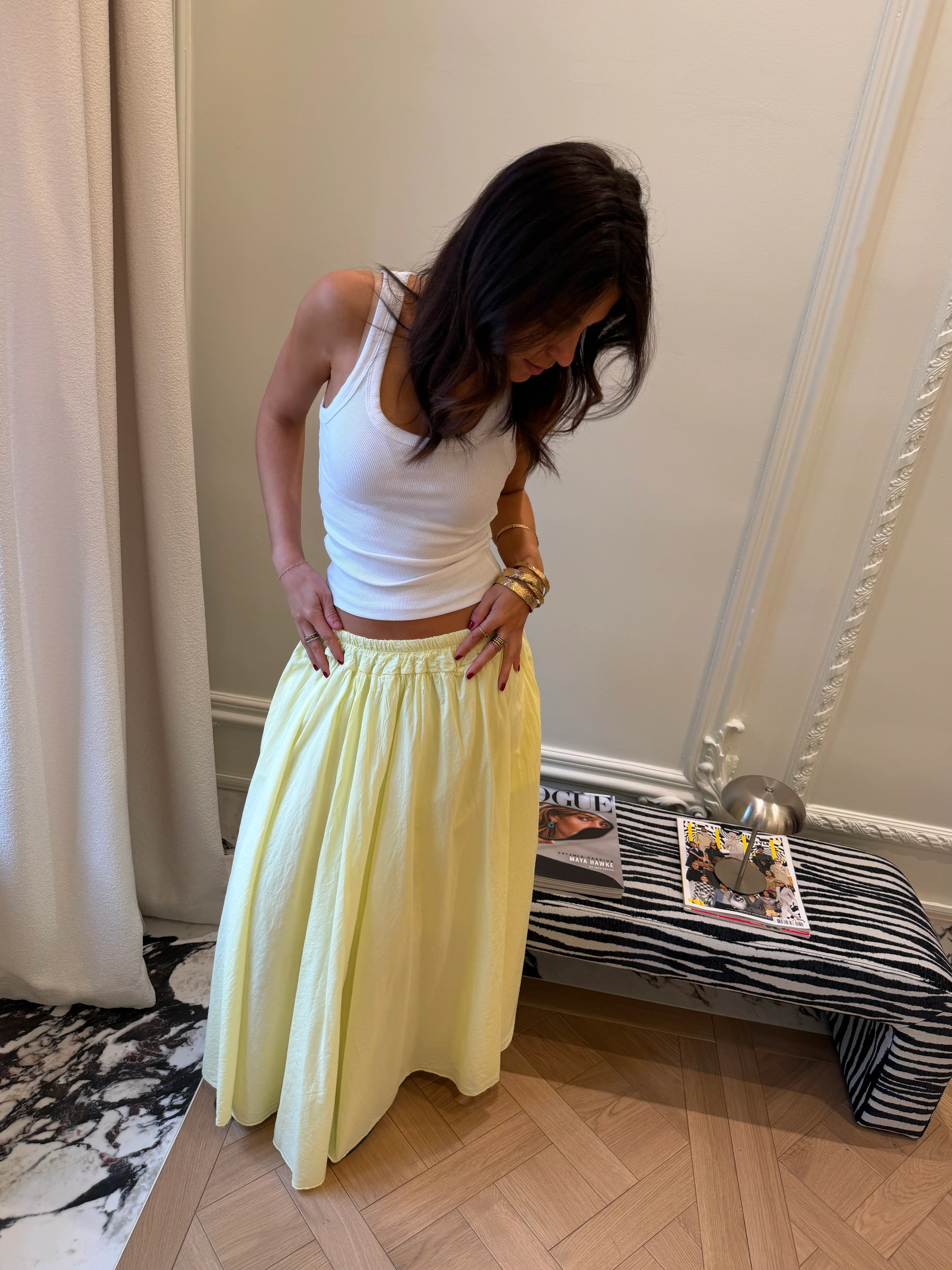 Jupe Martine jaune pâle - Image 4