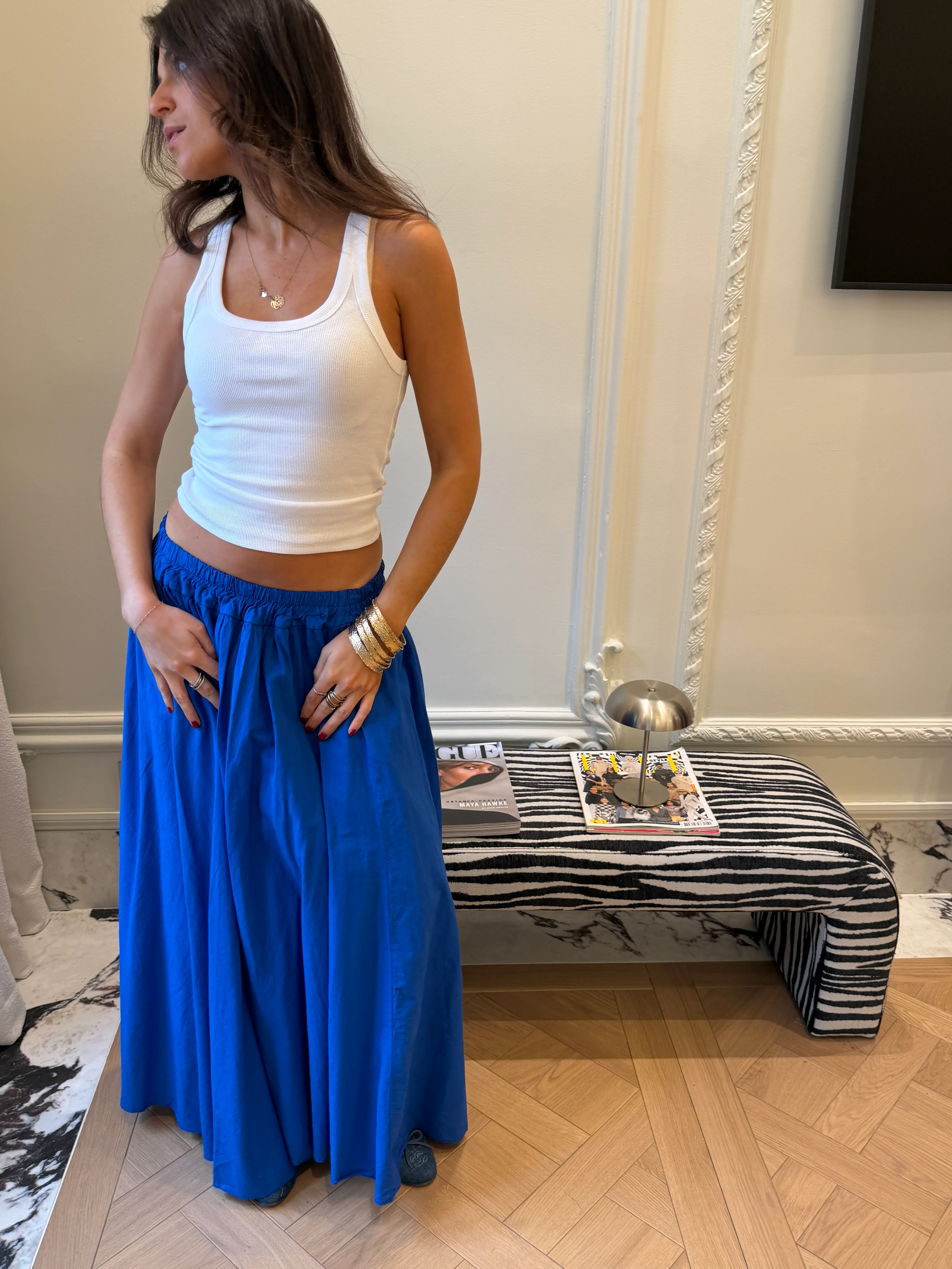 Jupe Martine bleu roi - Image 3