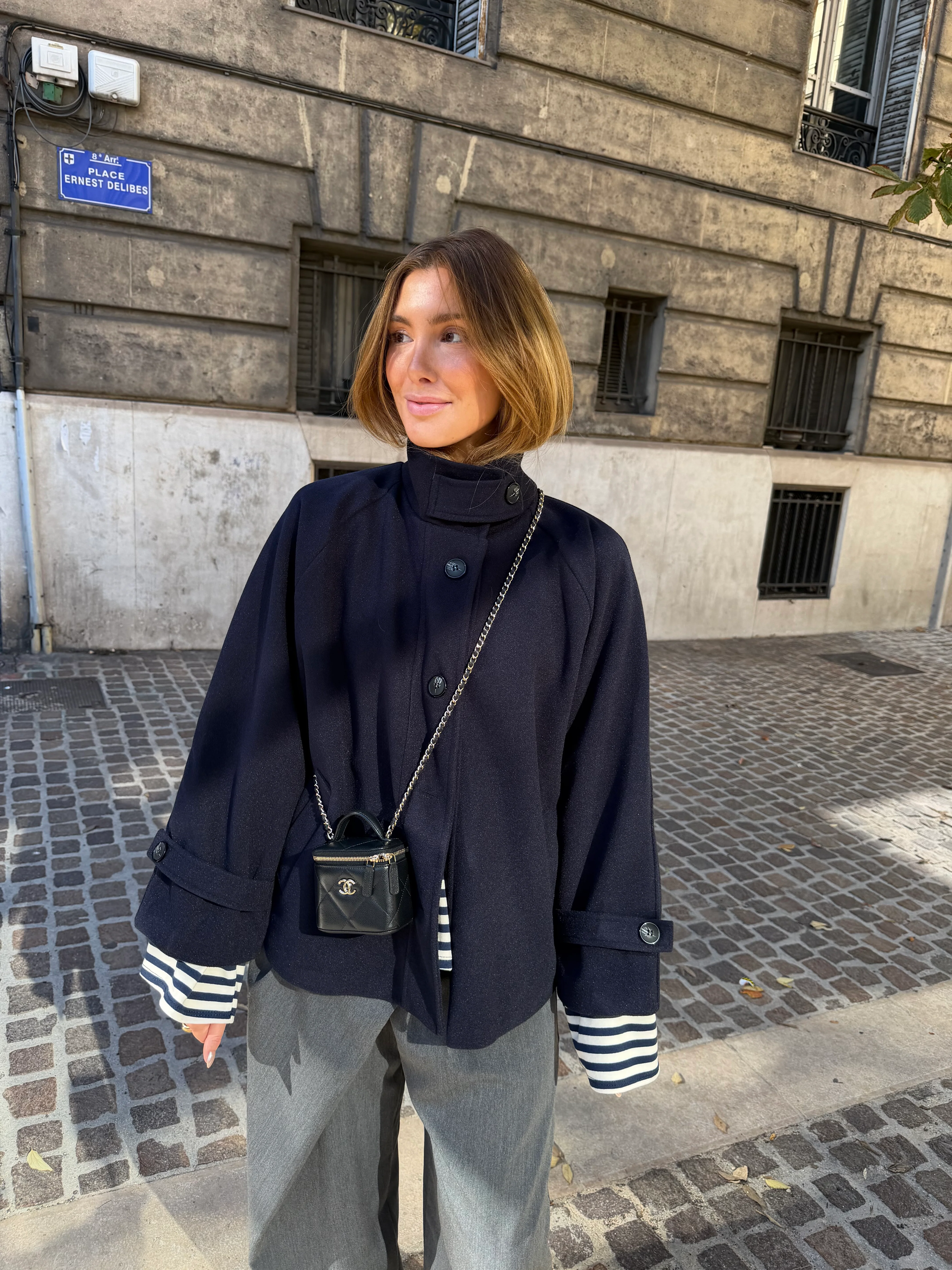 Manteau Calix bleu marine - Image 4