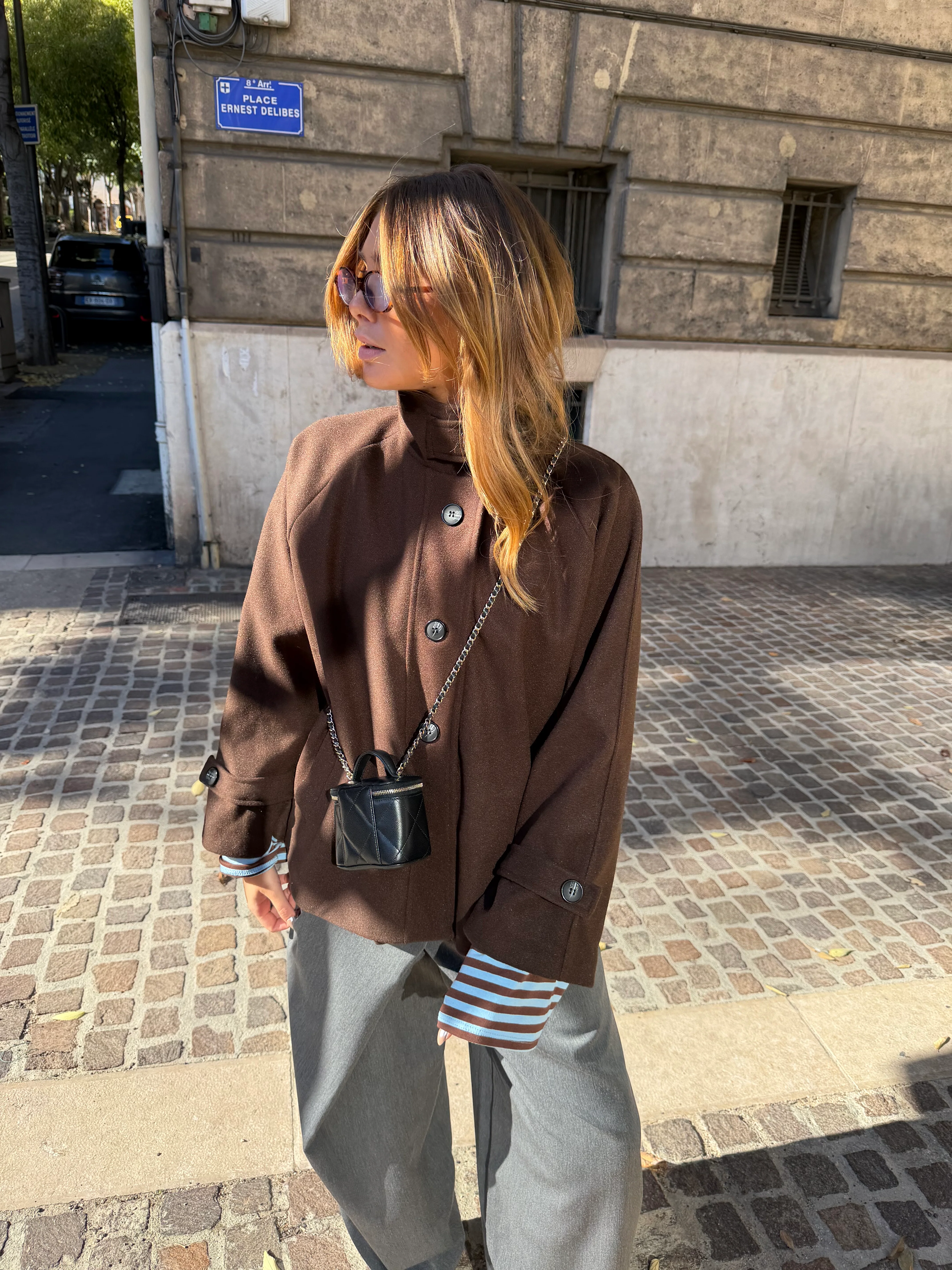 Manteau Calix marron - Image 3