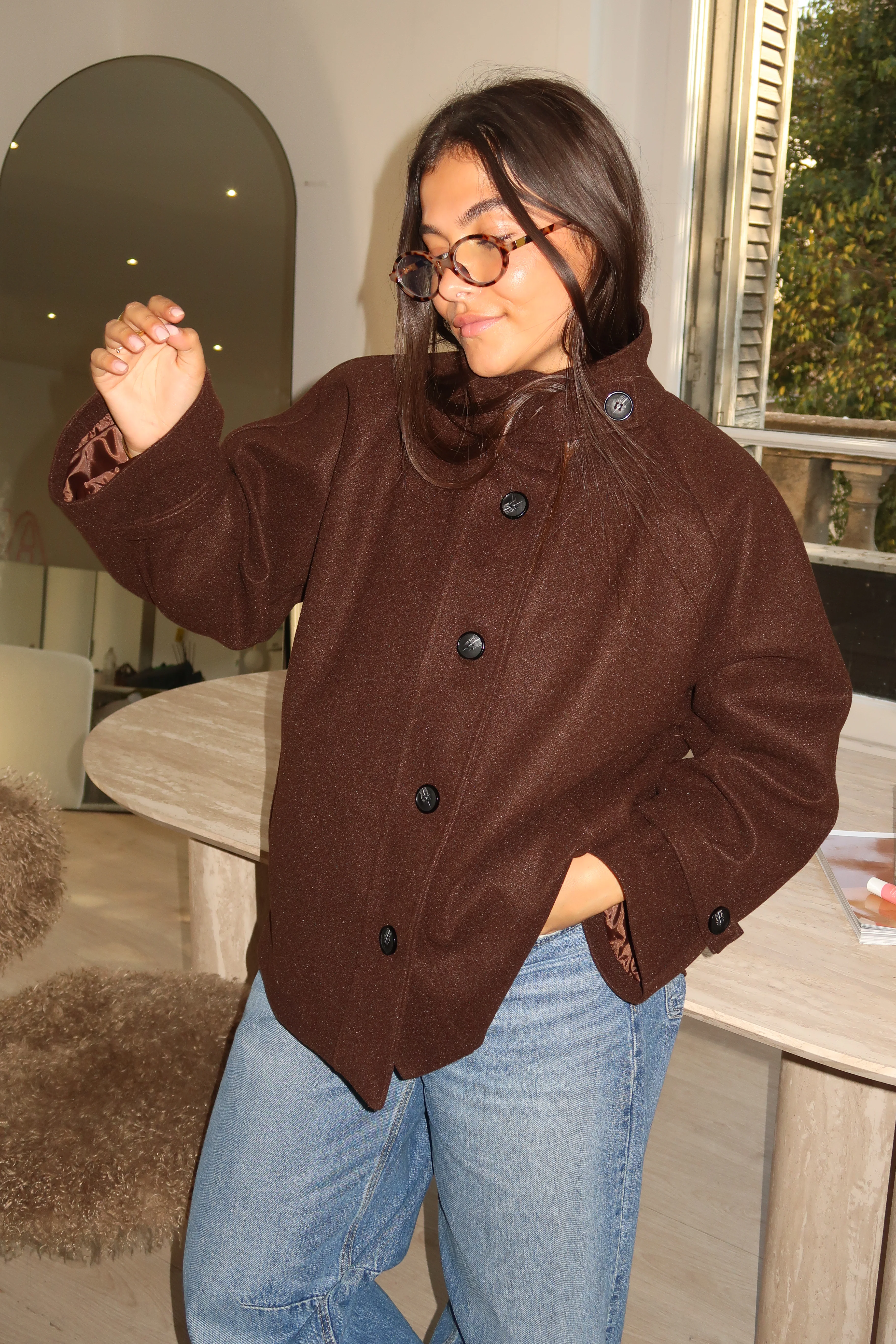 Manteau Calix marron - Image 6