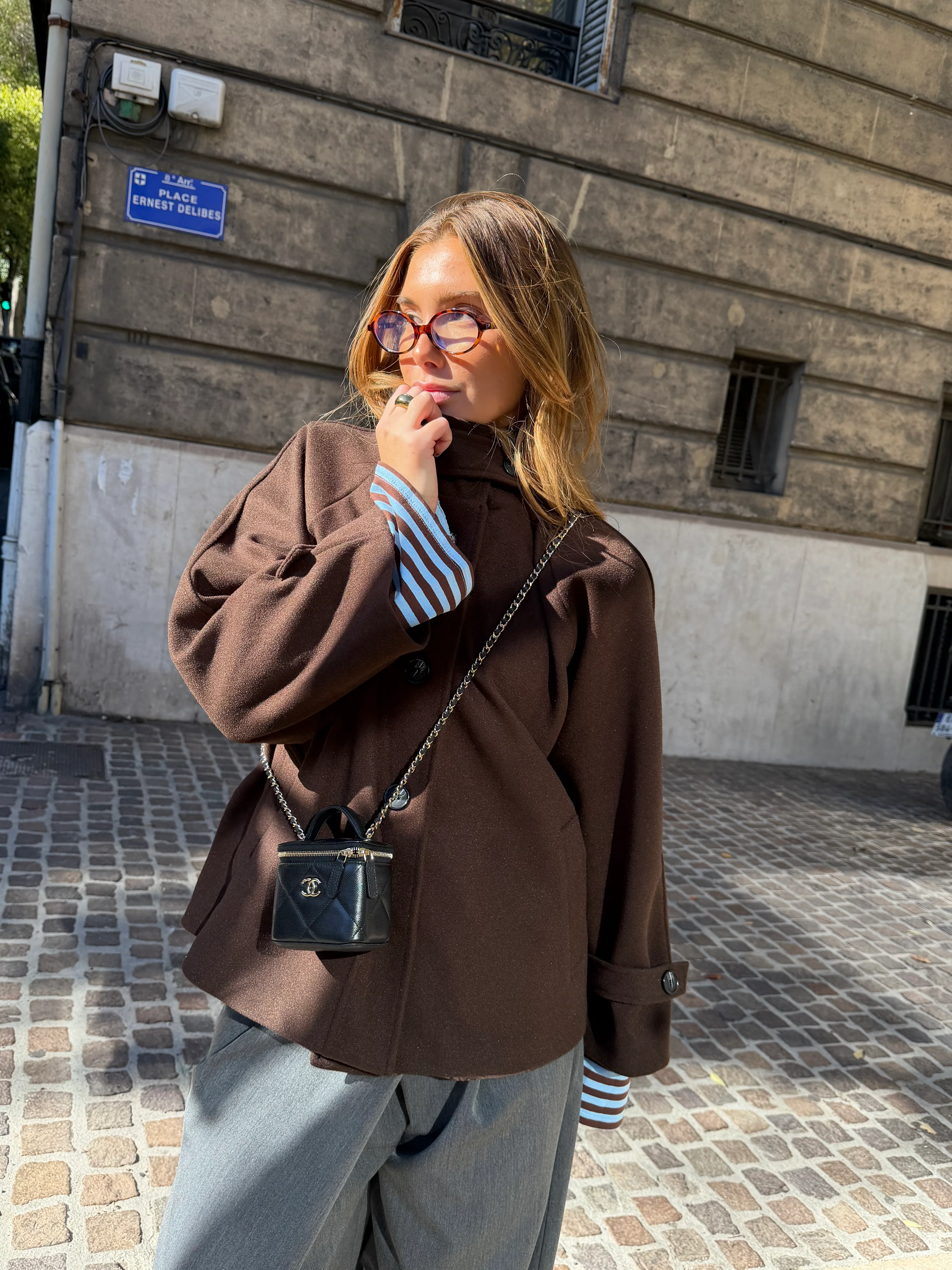 Manteau Calix marron - Image 7