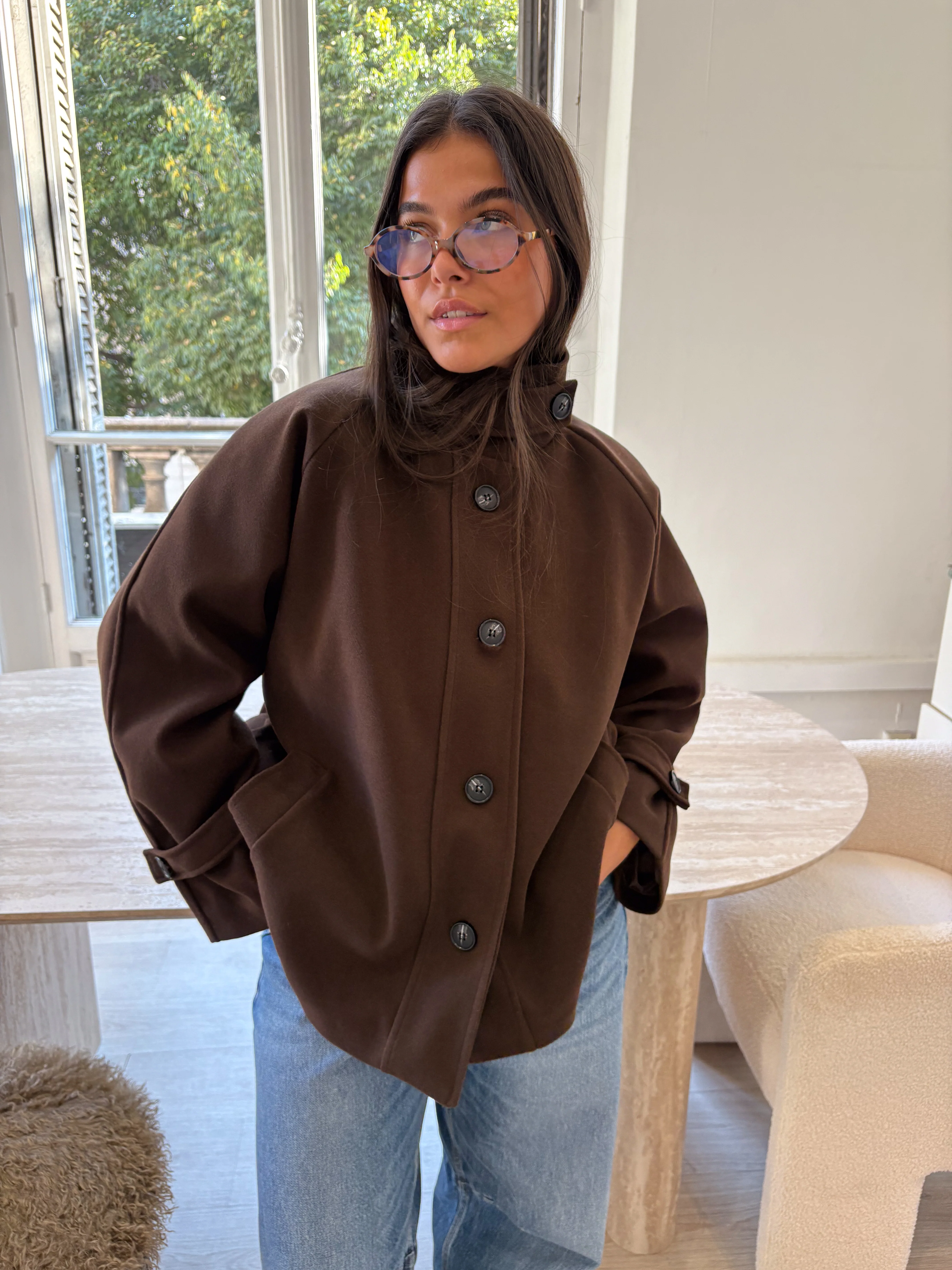 Manteau Calix marron - Image 8