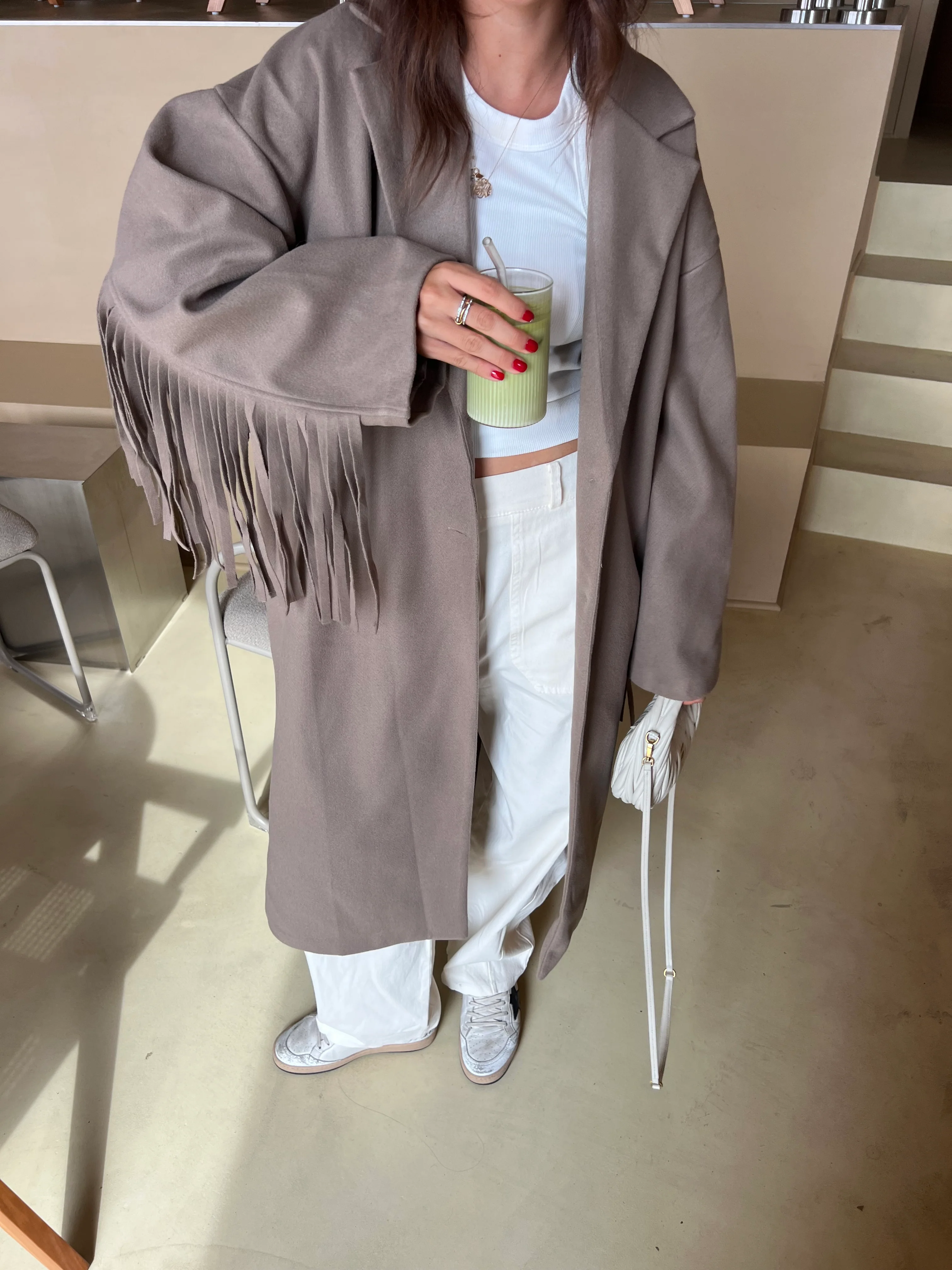 Manteau Lina taupe - Image 3