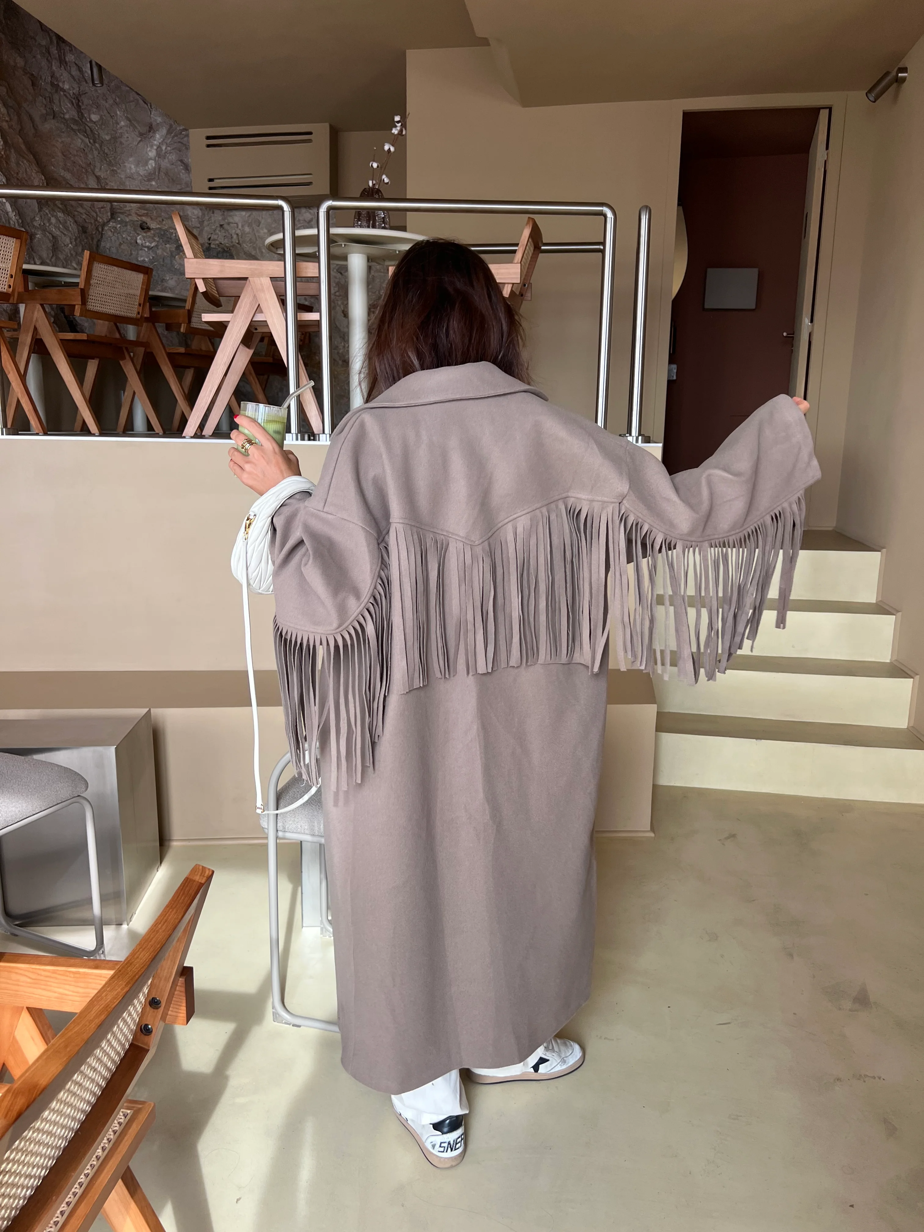 Manteau Lina taupe - Image 4