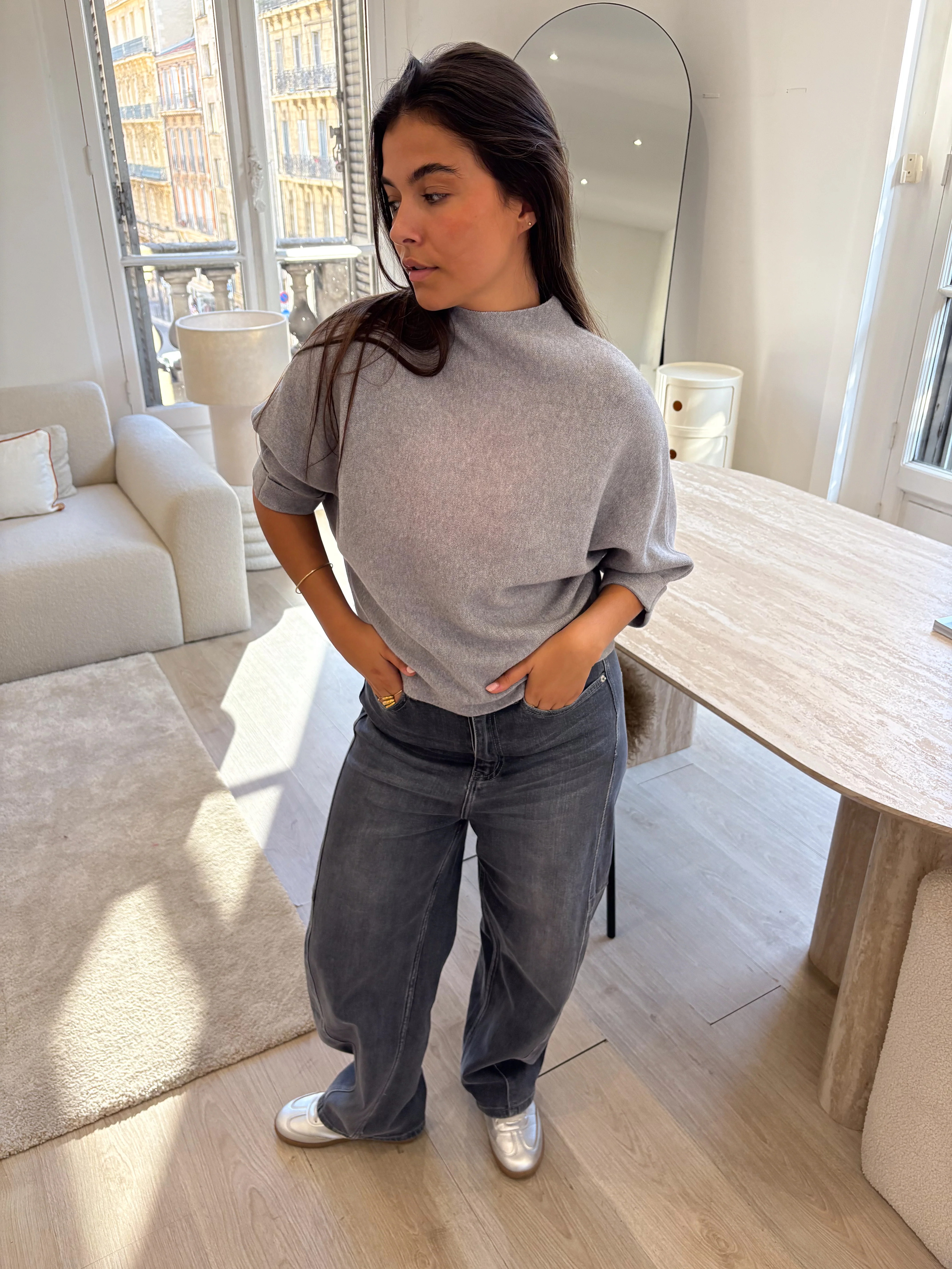 Pull Lise gris - Image 4