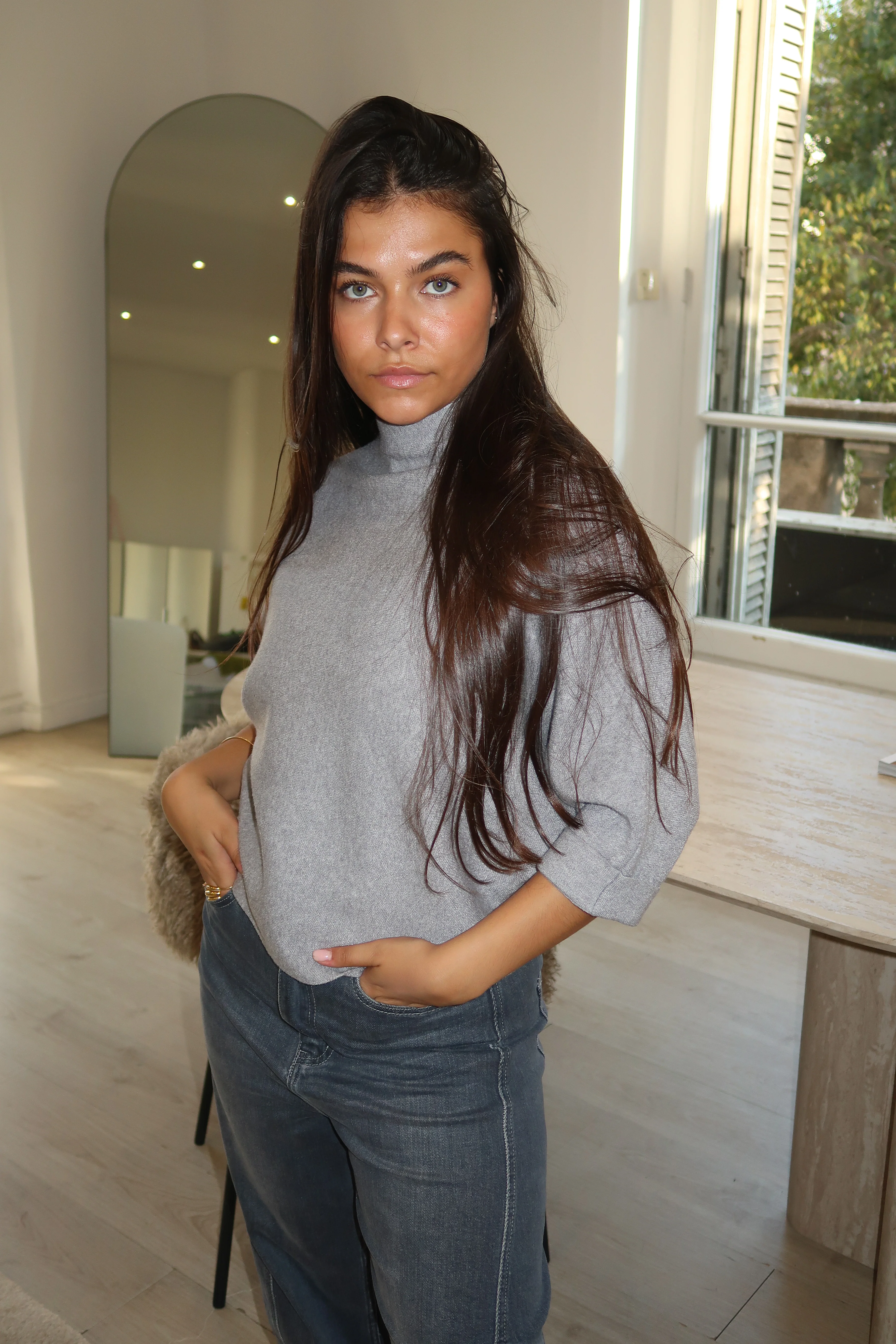 Pull Lise gris - Image 5