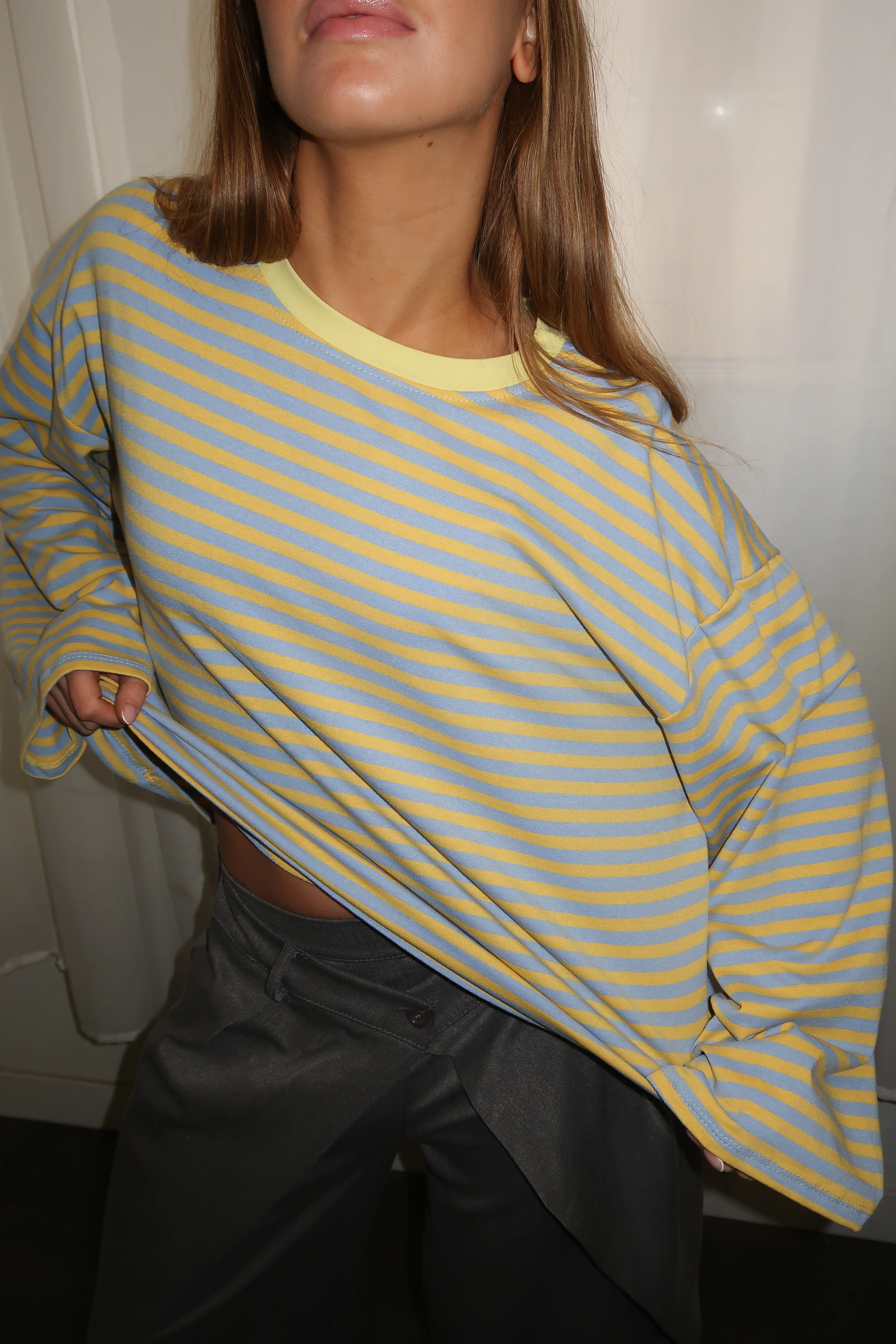 Tee-shirt Océane jaune et bleu clair - Image 6