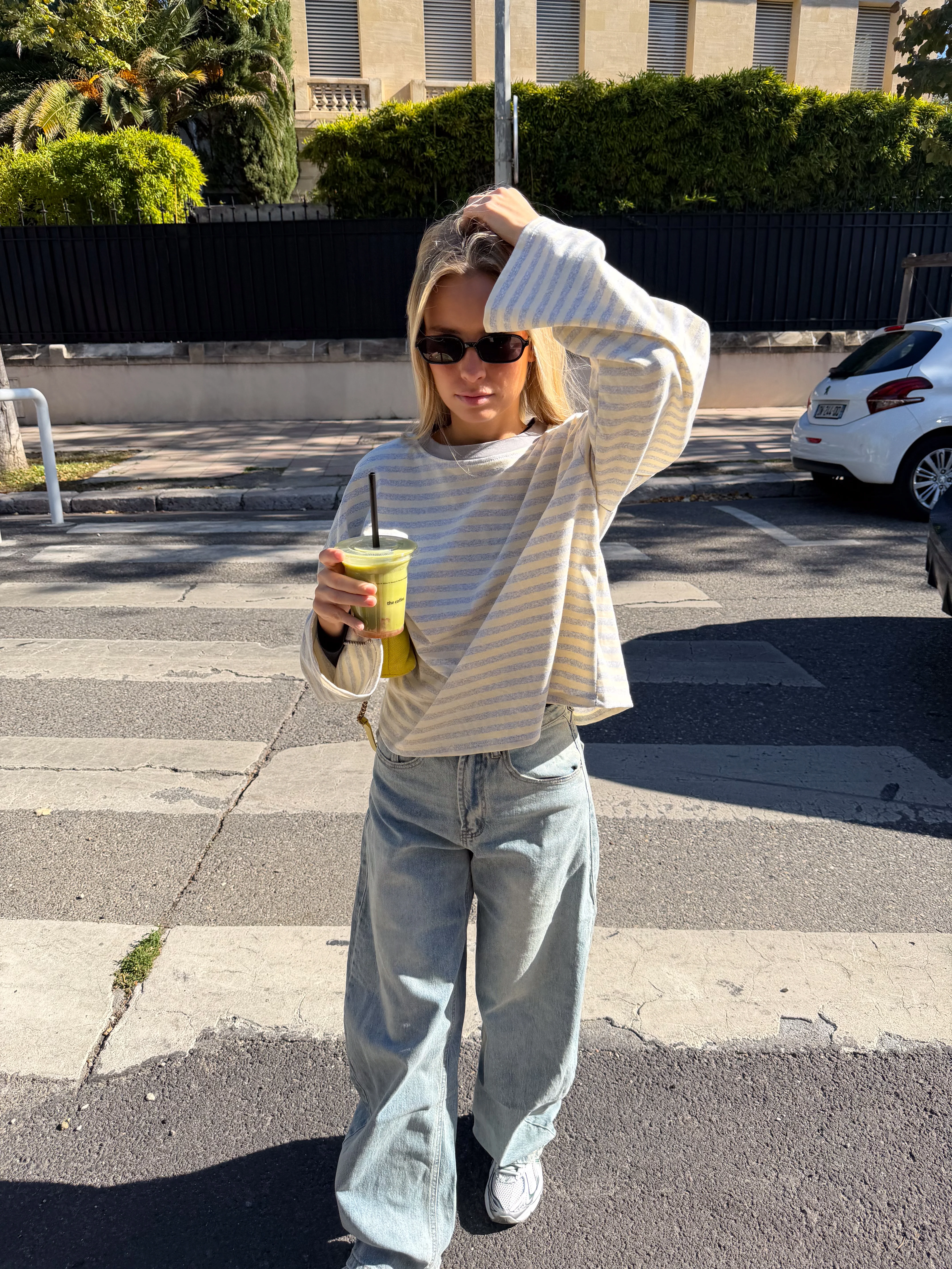 Tee-shirt Océane crème et gris - Image 5