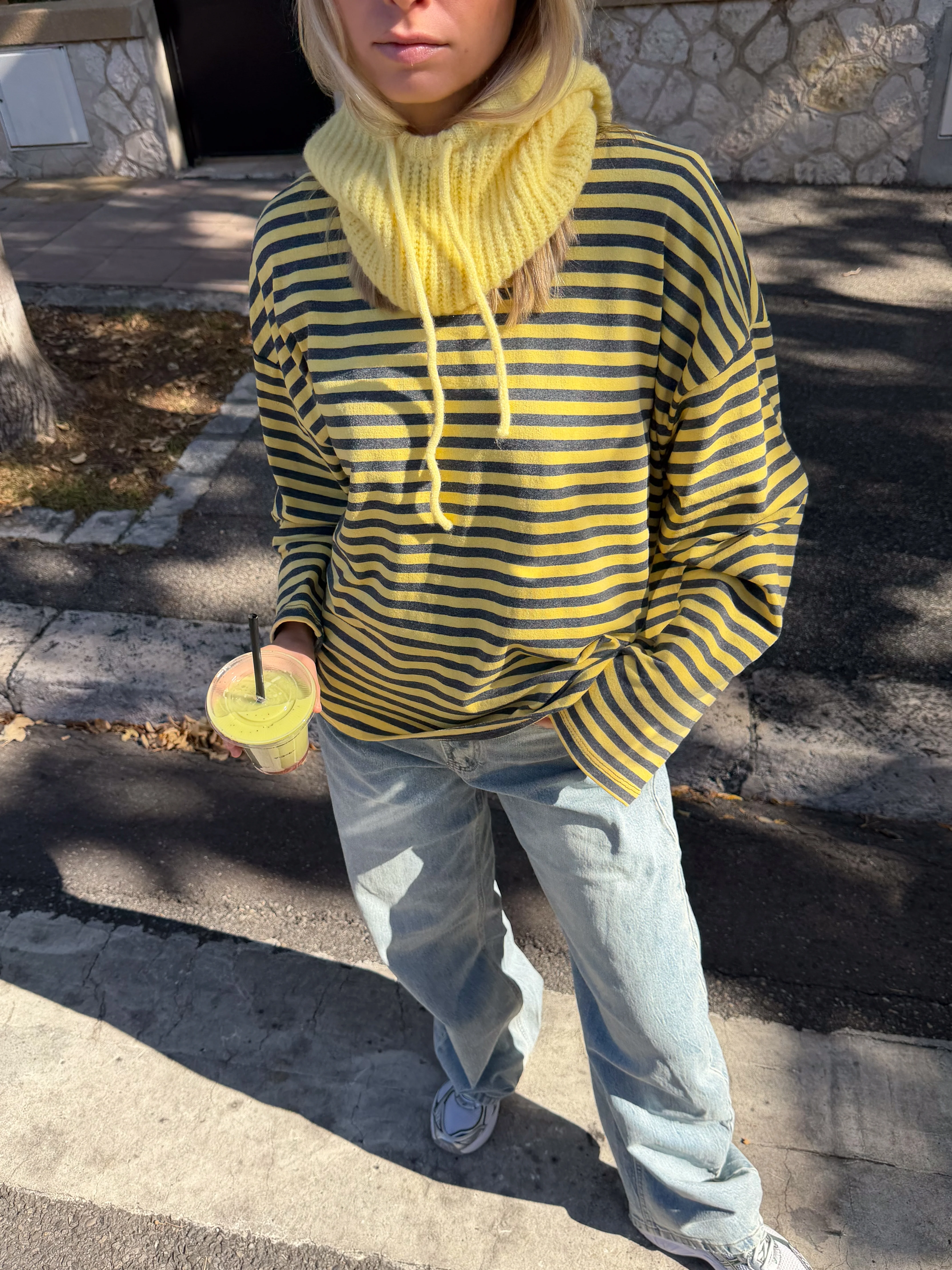Tee-shirt Océane jaune et gris - Image 10