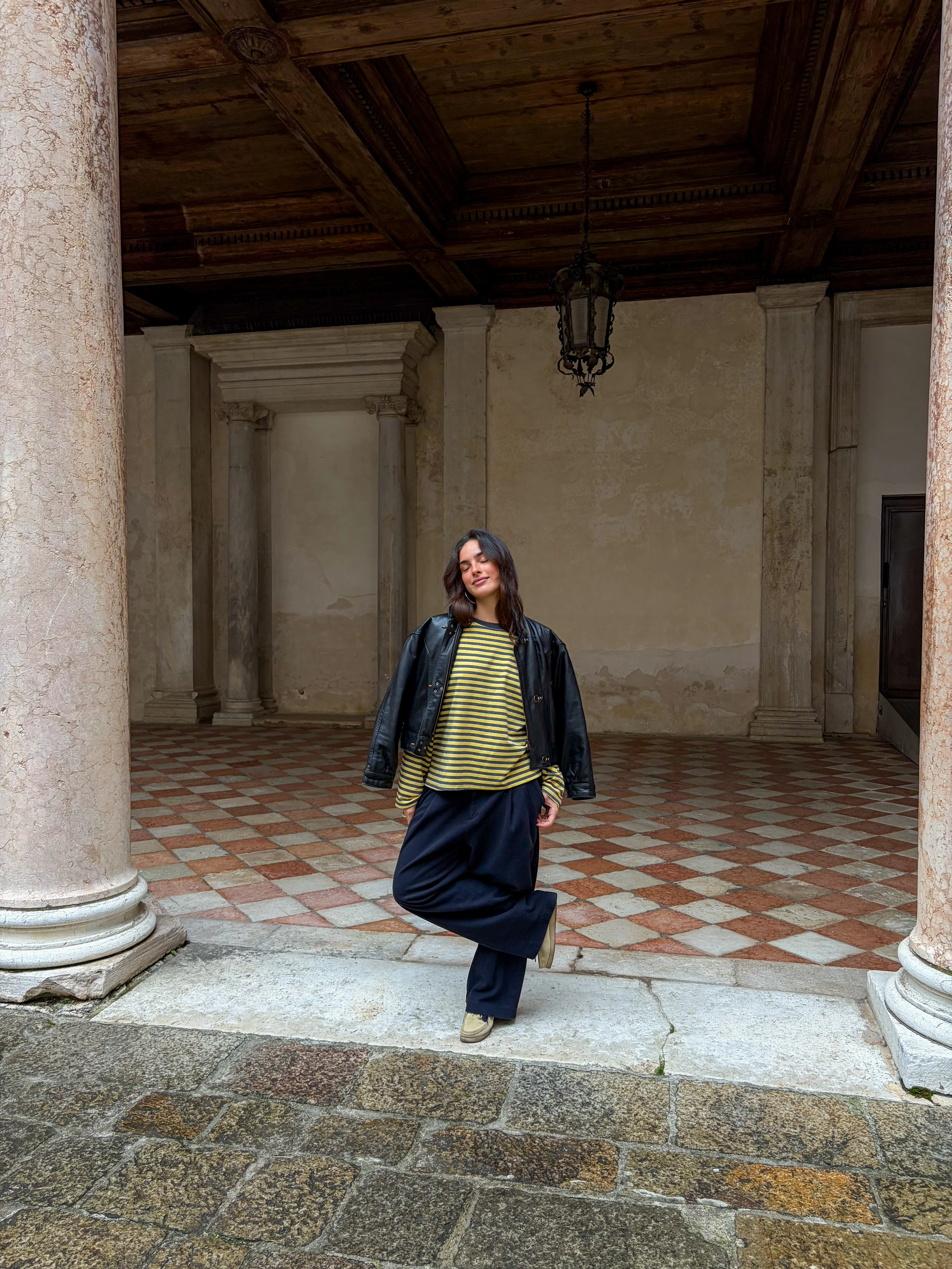 Tee-shirt Océane jaune et gris - Image 4