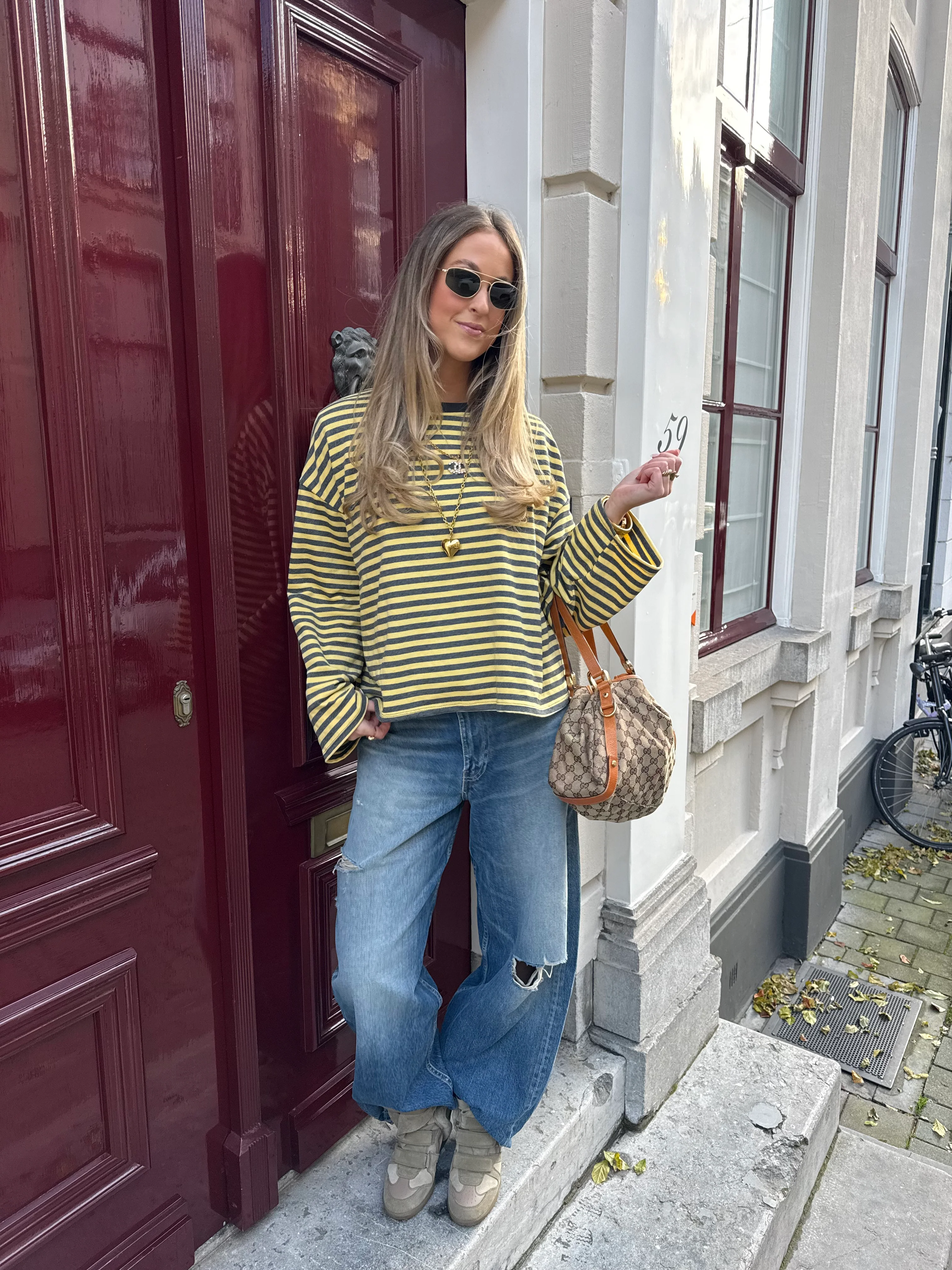 Tee-shirt Océane jaune et gris - Image 7