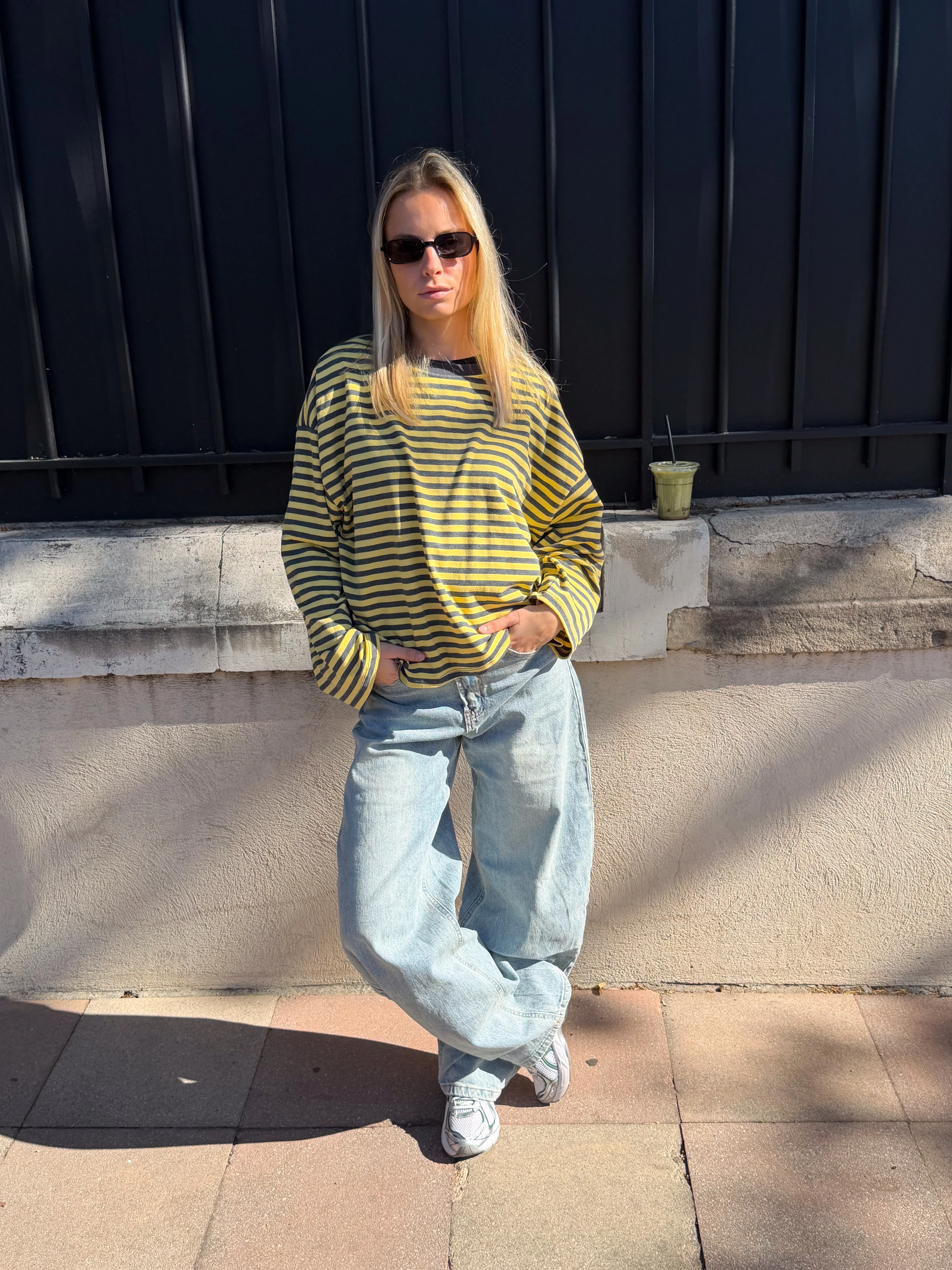 Tee-shirt Océane jaune et gris - Image 8