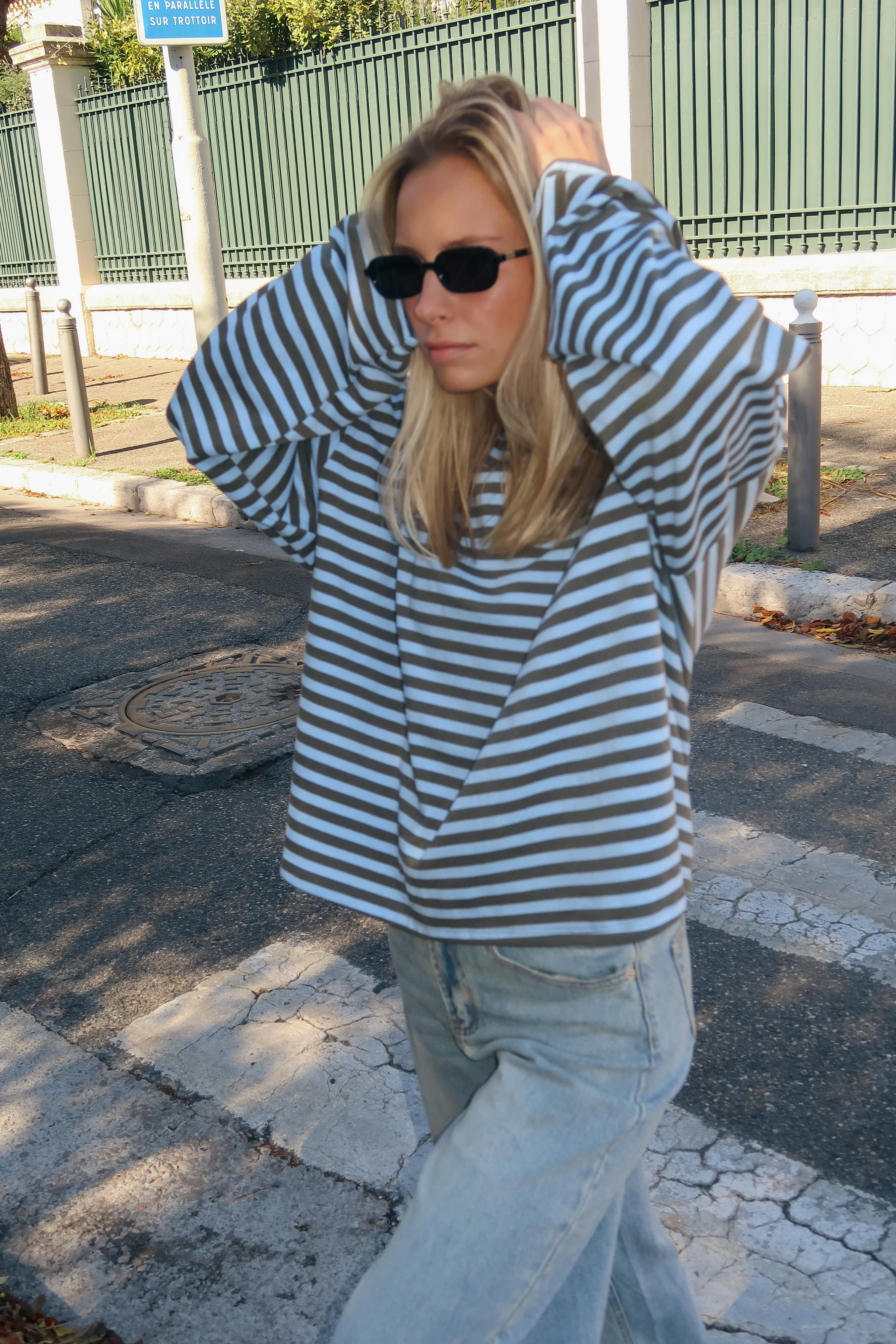 Tee-shirt Océane kaki et bleu - Image 5