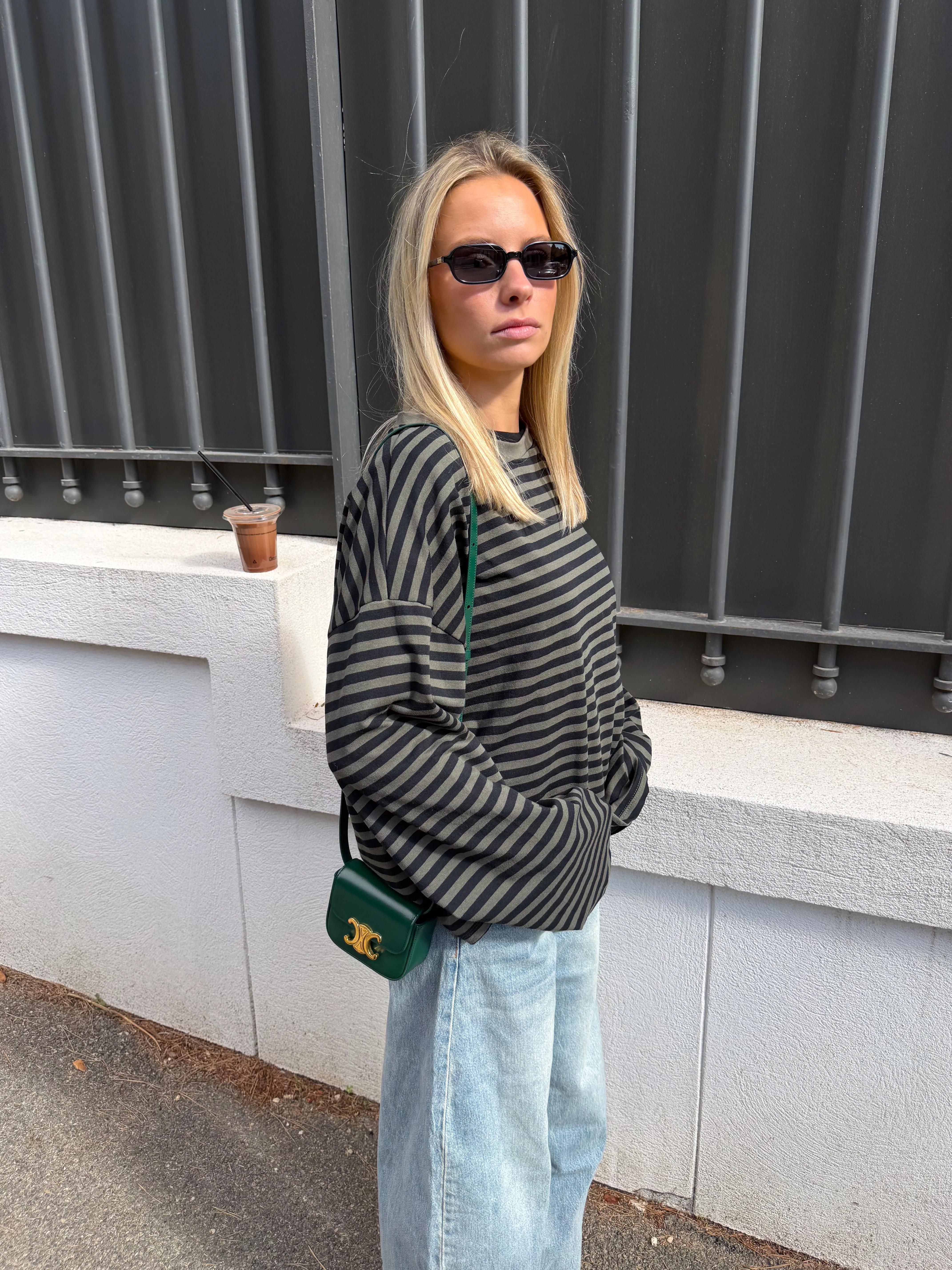 Tee-shirt Océane kaki et noir - Image 6