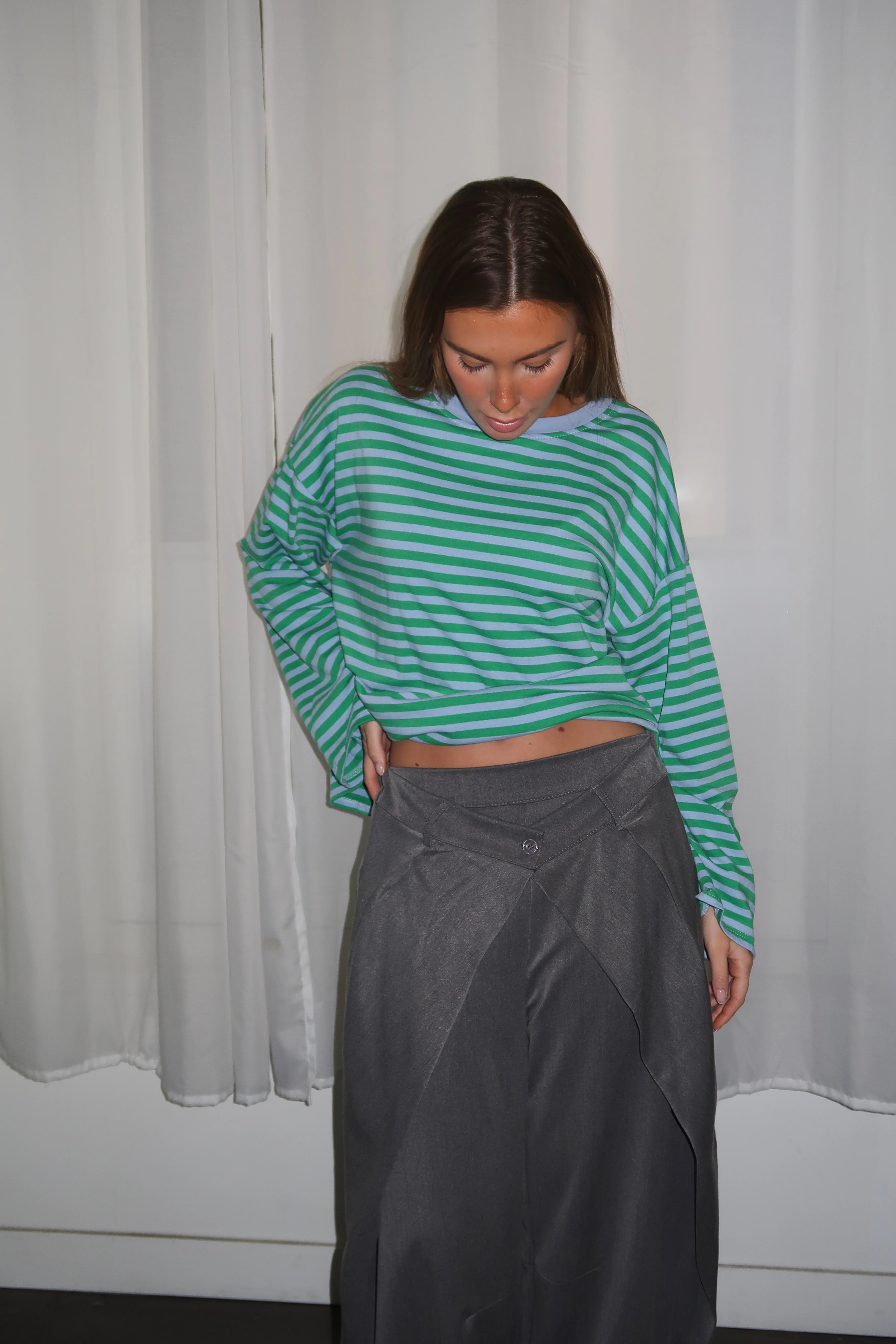 Tee-shirt Océane vert et bleu clair - Image 3